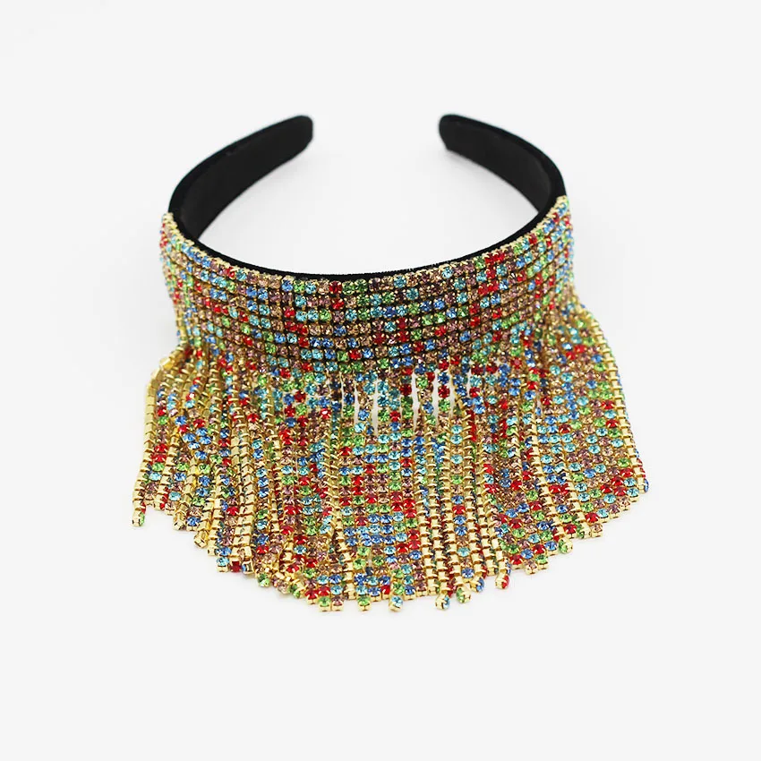 Женский обруч для волос AWAYTR повязка на голову с жемчугом и стразами в стиле барокко свадебный аксессуар