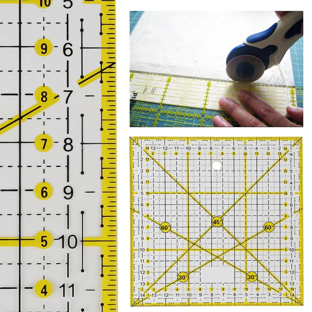 DIY Sewing Patchwork Tools Square Quilting Ruler Tailor Cutting Gadget For Home & Living 15*15CM | Дом и сад