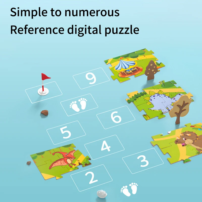 

100pcs Dinosaur Beauty Educational Toy Educational Coordination Memory Ability Dinosaur Beauty Beneficial For Children Toy