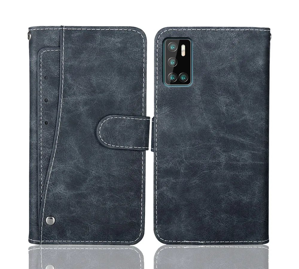 Роскошный чехол кошелек Cubot P40 винтажные Кожаные чехлы книжки 6 2 дюйма деловой