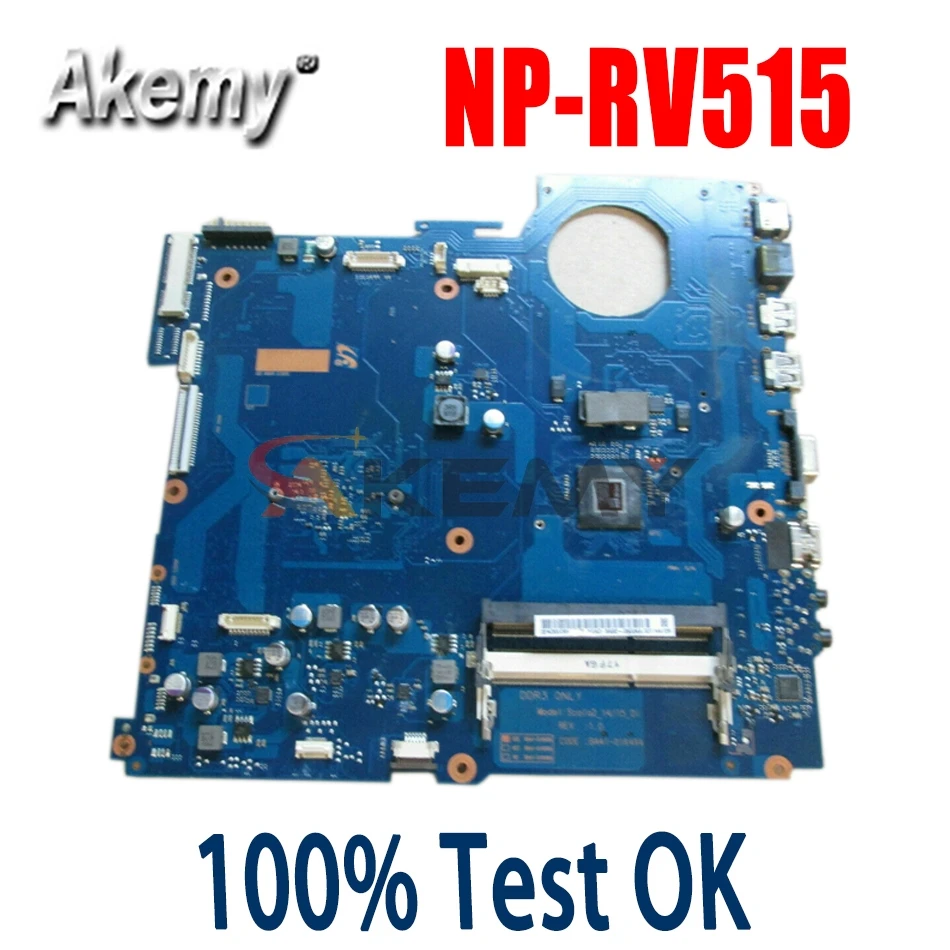 

Akemy BA92-08334A BA92-08334B BA41-01649A For Samsung NP-RV515 RV515 Laptop motherboard with Processor DDR3 full test