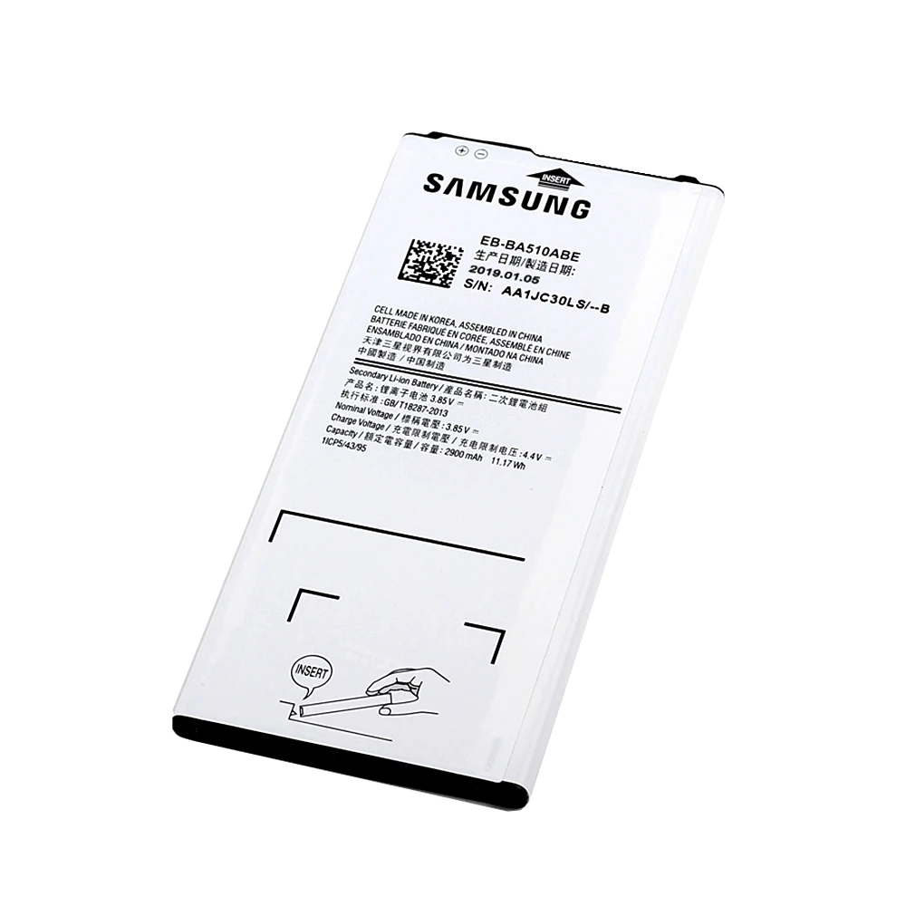 100% Оригинальный аккумулятор для Samsung Galaxy A5 2016 A510 EB BA510ABE A5100 A510M A510Y A510FD A5108 A510S A510K 2900