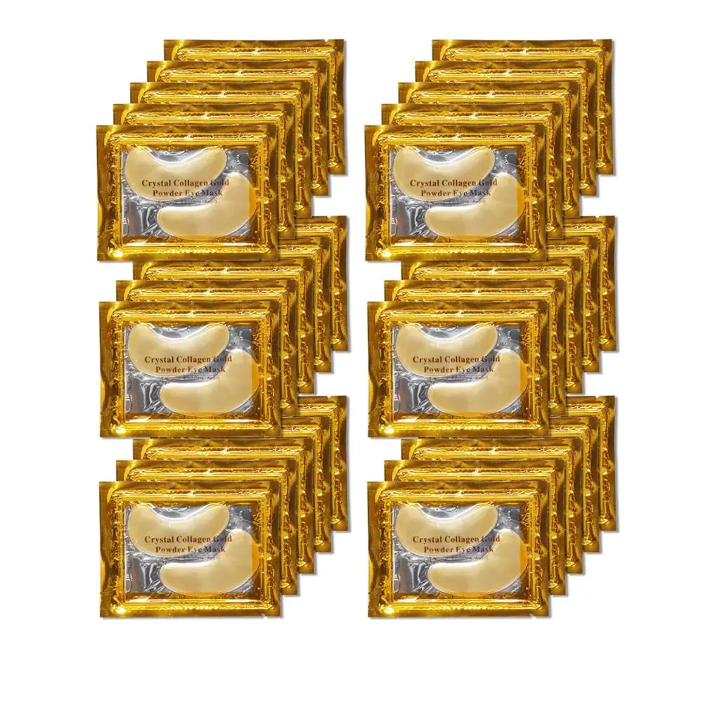 5/10 пар 24K Gold Crystal коллагеновая маска для глаз против старения/! Убирает темные
