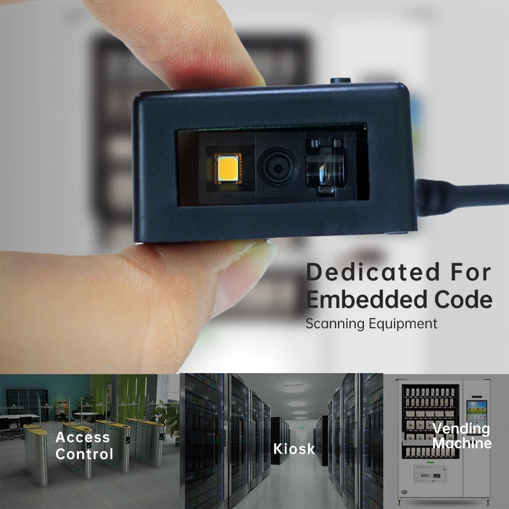 Считыватель штрих кода для установки модульный CCD/CMOS 1D 2D USB/RS232 COM сканер