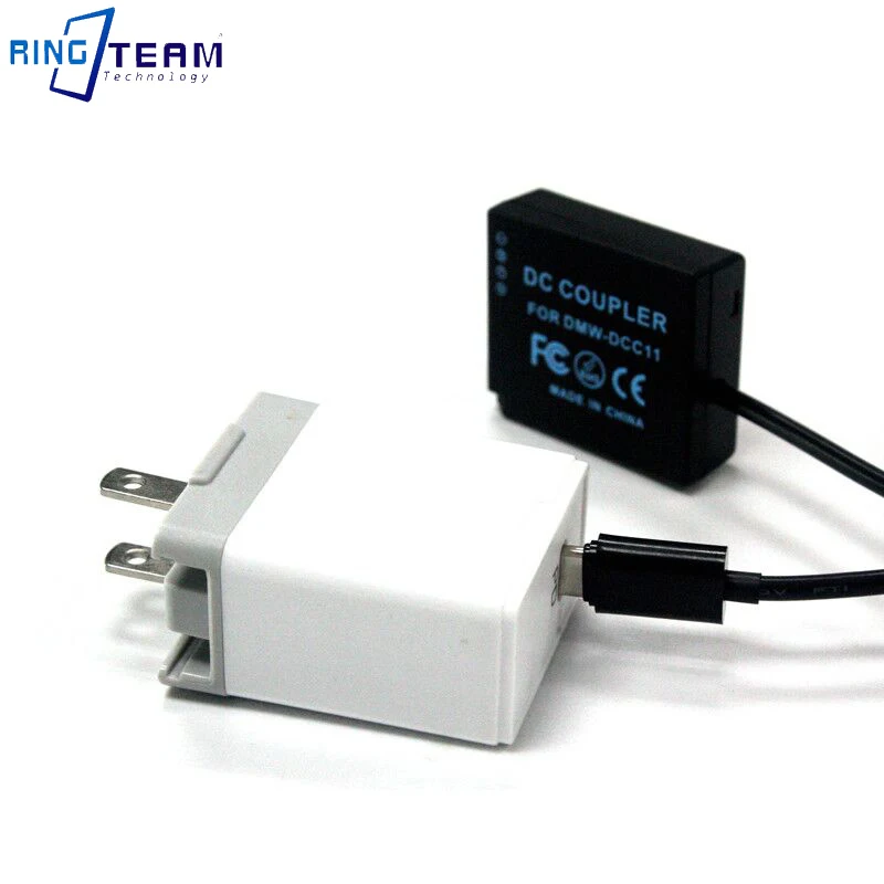 BLG10 батарея DC муфта DMW DCC11 + USB кабель для Panasonic Lumix DMCGF6 DMCGF5 DMC GF3 GF3K GX7 S6 S6K GX80 GX85
