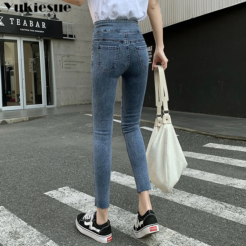 

woman's jeans with high waist jeans woman skinny stretch mom jeans women's pencil pants jeans for women jean femme Plus size