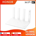 Глобальная версия Honor маршрутизатор 3 Wifi 6 + 3000 Мбитс 2,4 ГГц и 5 ГГц двухдиапазонный 128 МБ беспроводной маршрутизатор для умного дома