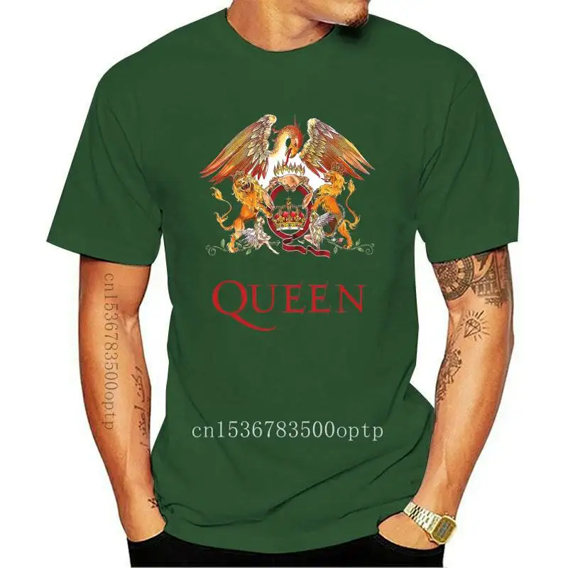 

New 2021 2021 QUEEN T Shirt Men Short Casual Cotton Print T-shirt Queen Rock Band T Shirts Black T-shirts for Men streetwear tsh