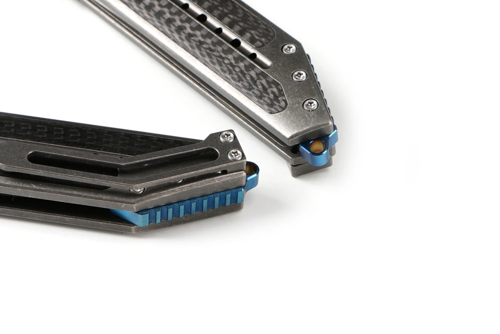 Begg Steelcraft Флиппер складной нож CF титановая ручка Открытый охотничий нож Походный инструмент альпинистский нож для фруктов