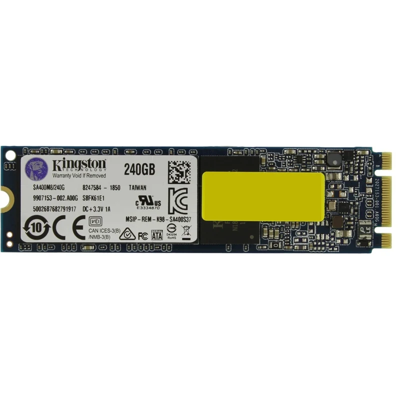 Твердотельный накопитель Kingston A400 SA400M8/240G SSD M.2 240GB SATA III|Внутренние твердотельные