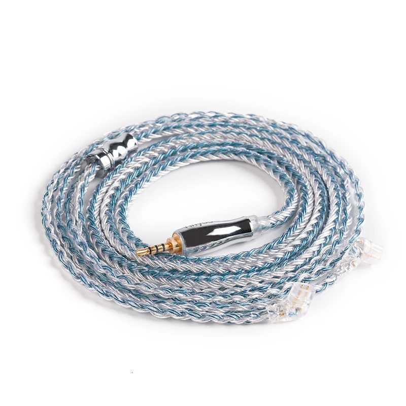 Yinyoo 16 Core High Purity Silver Plated Cable 2.5/3.5/4.4MM With MMCX/2PIN/QDC TFZ FOR KZZS10Pro AS10 ZSNPRO C12 V90 BLON BL-03