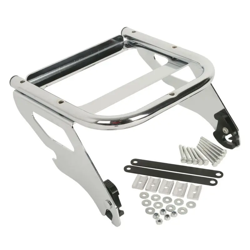 Мотоцикл 2-Up Tour Pack крепление багажная стойка для Harley 1997-2008 Road King FLHT хром/черный