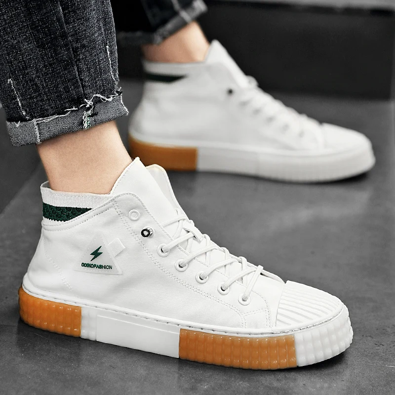 

New Arrival Men Casual Shoes Lace-Up Vulcanized Shoes Man Breathable Oxford Fabric sneakers men Rubber Youth Fashion Mens Shoes