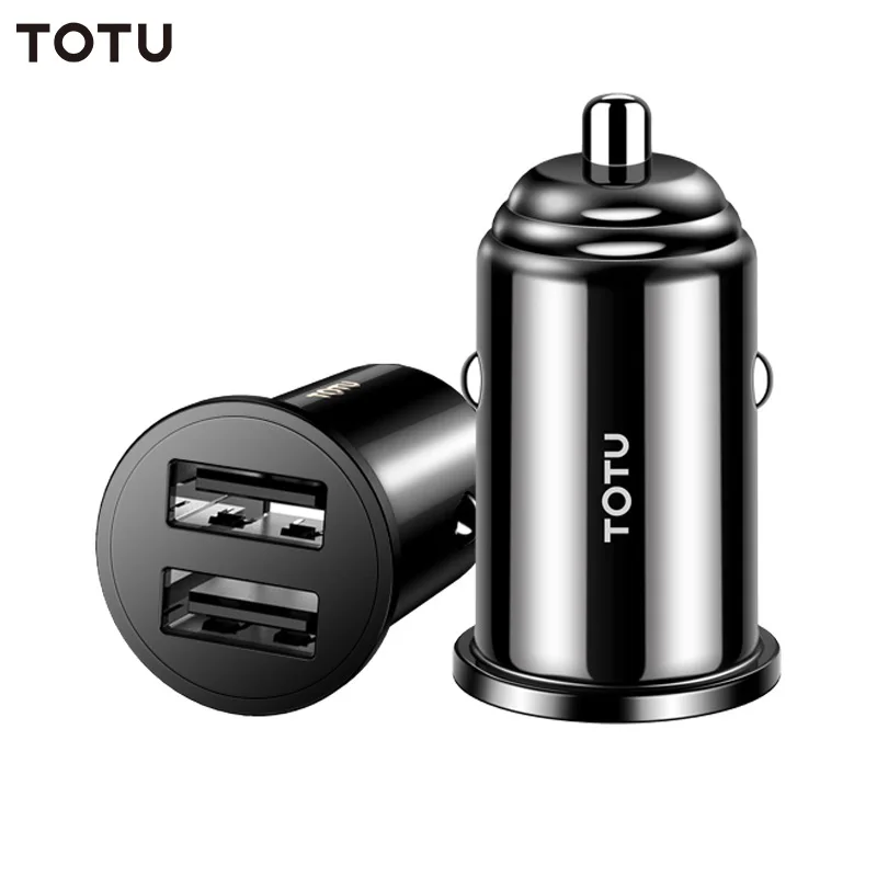 TOTU Mini Dual USB Автомобильное зарядное устройство Универсальное для телефона в