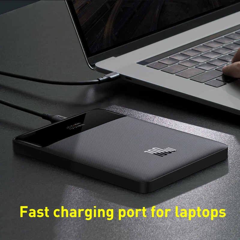 world premiere baseus 100w power bank 20000mah type c pd fast charging powerbank portable external battery charger for notebook free global shipping