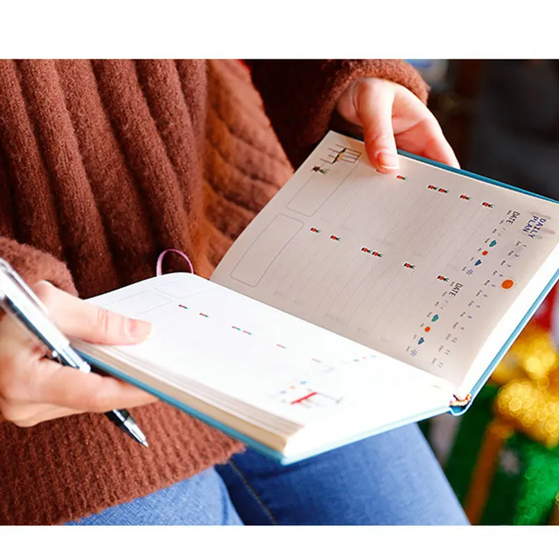 Agenda 2019 ежедневник органайзер милый ежемесячный цель креативный 365 дней