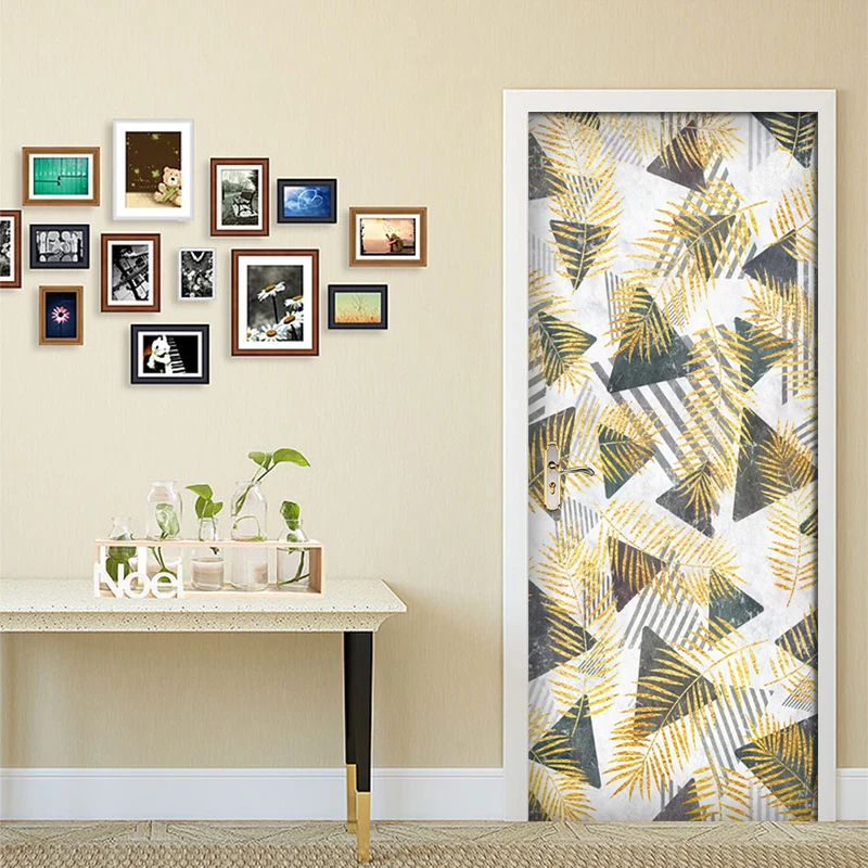 Самоклеящиеся водонепроницаемые дверные наклейки сделай сам обои домашний