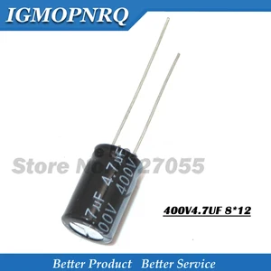 20 шт., 4,7 в, 400 мкФ, 8*12 мм, мкФ, в, 8*12, алюминиевый электролитический конденсатор высокого качества