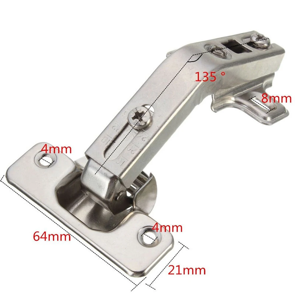 

135 Degree Kitchen Bathroom Corner Folded Cabinet Door Hinges Cupboard Hinge 2 Holes For Home Tools