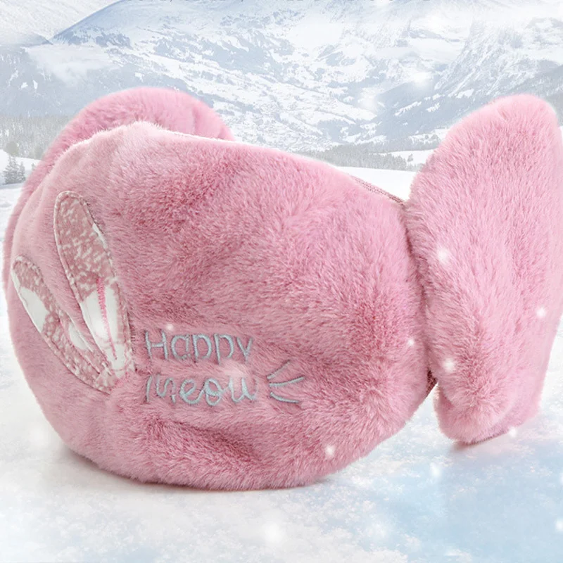 2 в 1 меховые наушники маска для лица женские зимние аксессуары женщин