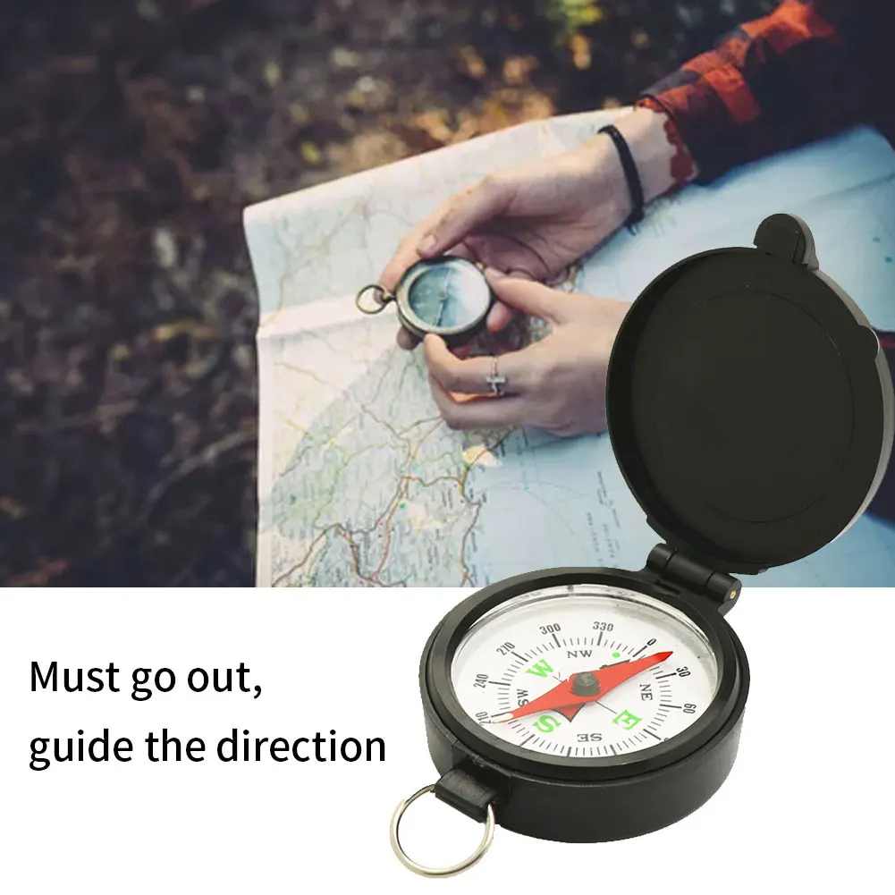 

11Pcs Compass Military Camping Portable Army Black Folding Lens Compass Military Multifunction Outdoor Compass Boat Compass