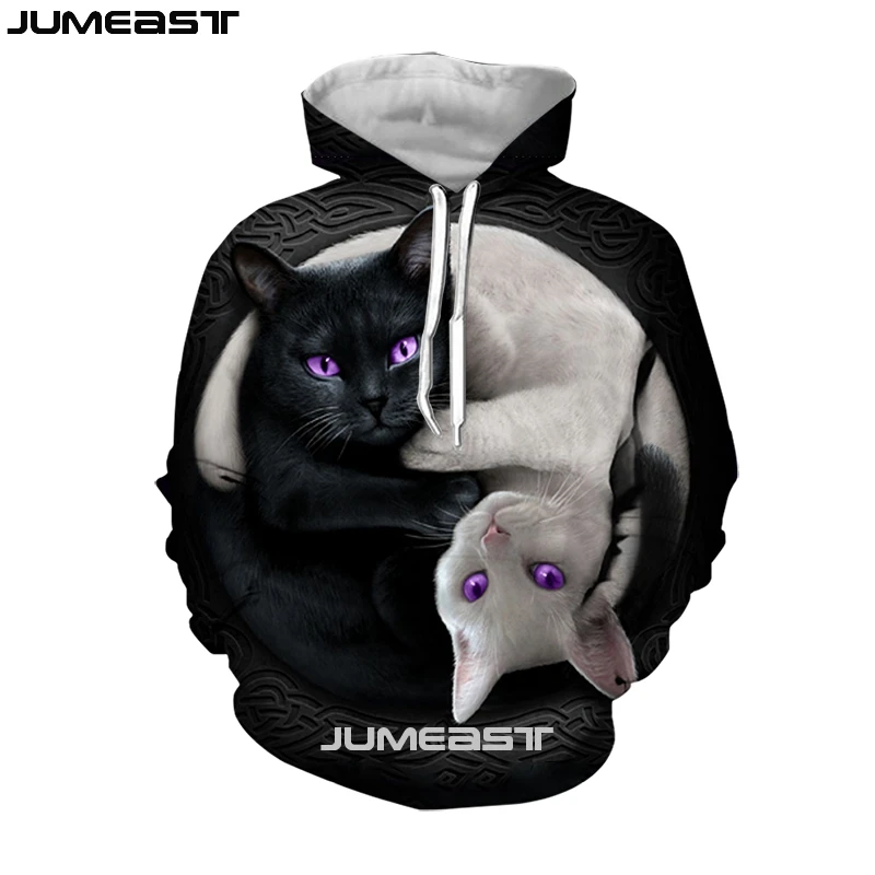 

Jumeast Men Women 3D Sweatshirt Animal Cat Oversized Coat Streetwear Harajuku Casual Pullover Fashion Spring Autumn Hoodies