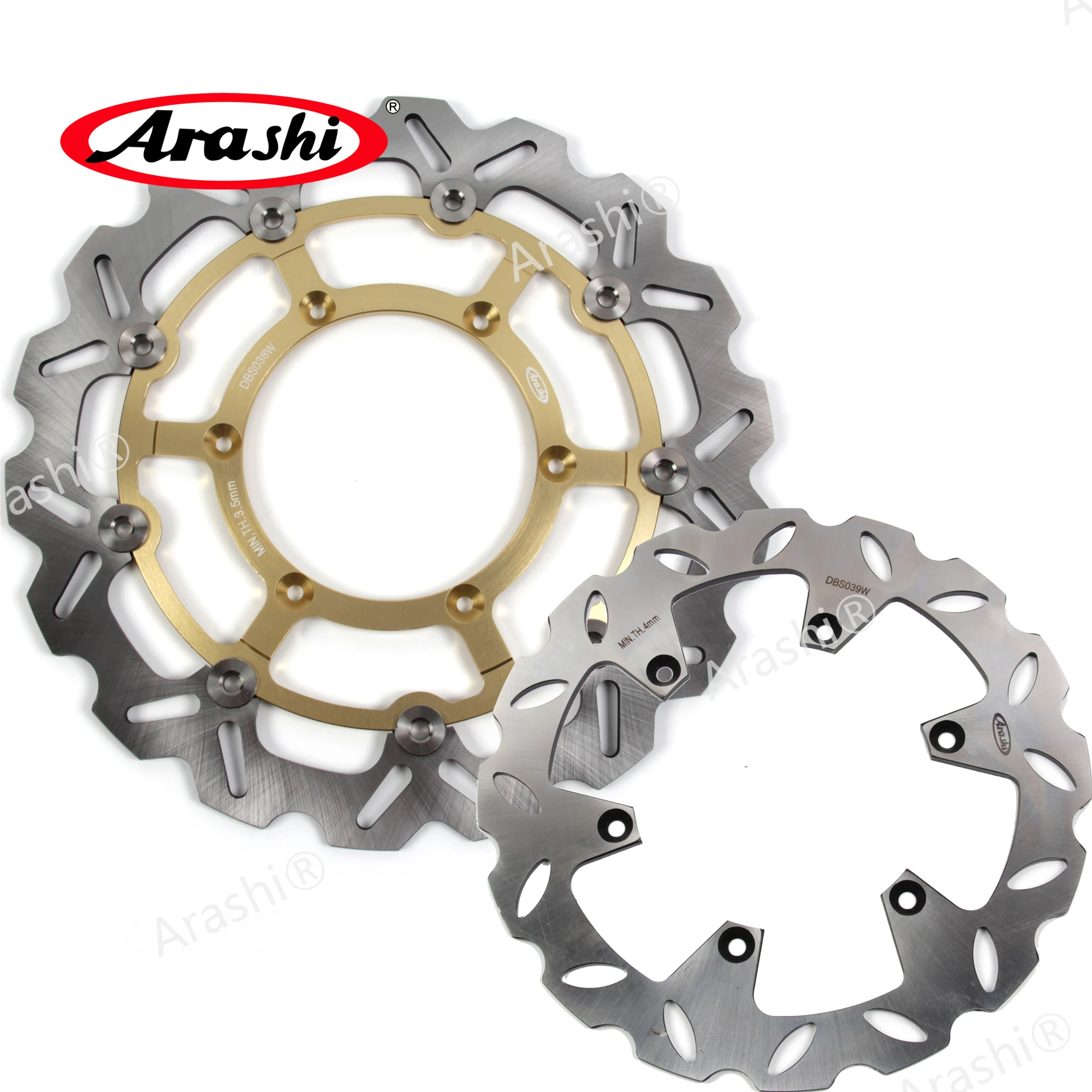 Тормозной диск ARASHI для SUZUKI DRZ400SM 2005 2009 CNC передние и задние тормозные роторы DRZ 400 SM