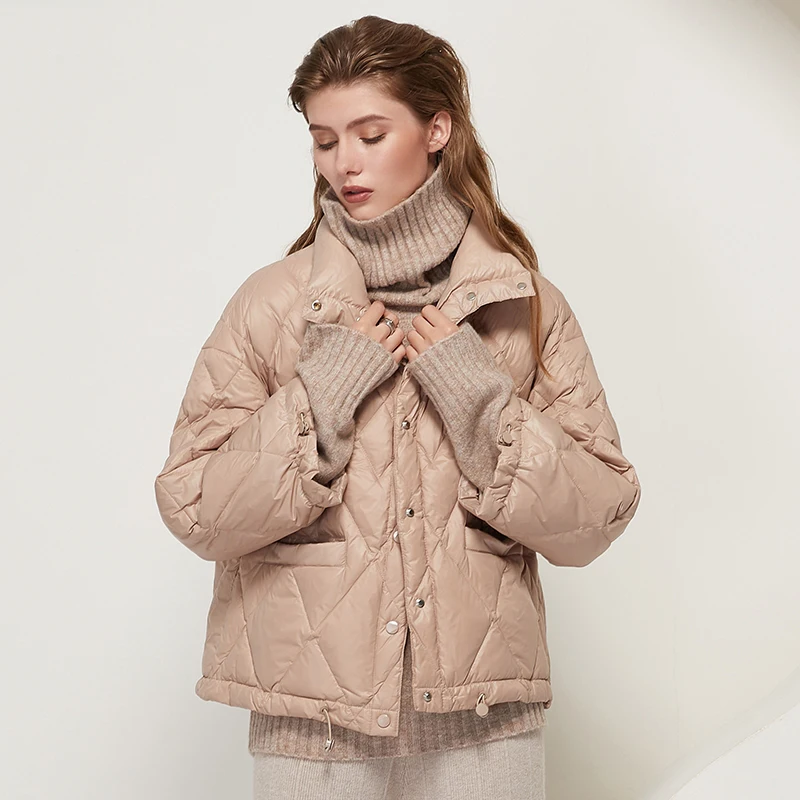 Женский пуховик зимние пальто 2021 мягкая теплая Новая версия короткой модной