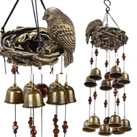 28 metal pipe copper bell big wind chime soothing melodies terrace garden church outdoor indoor decoration