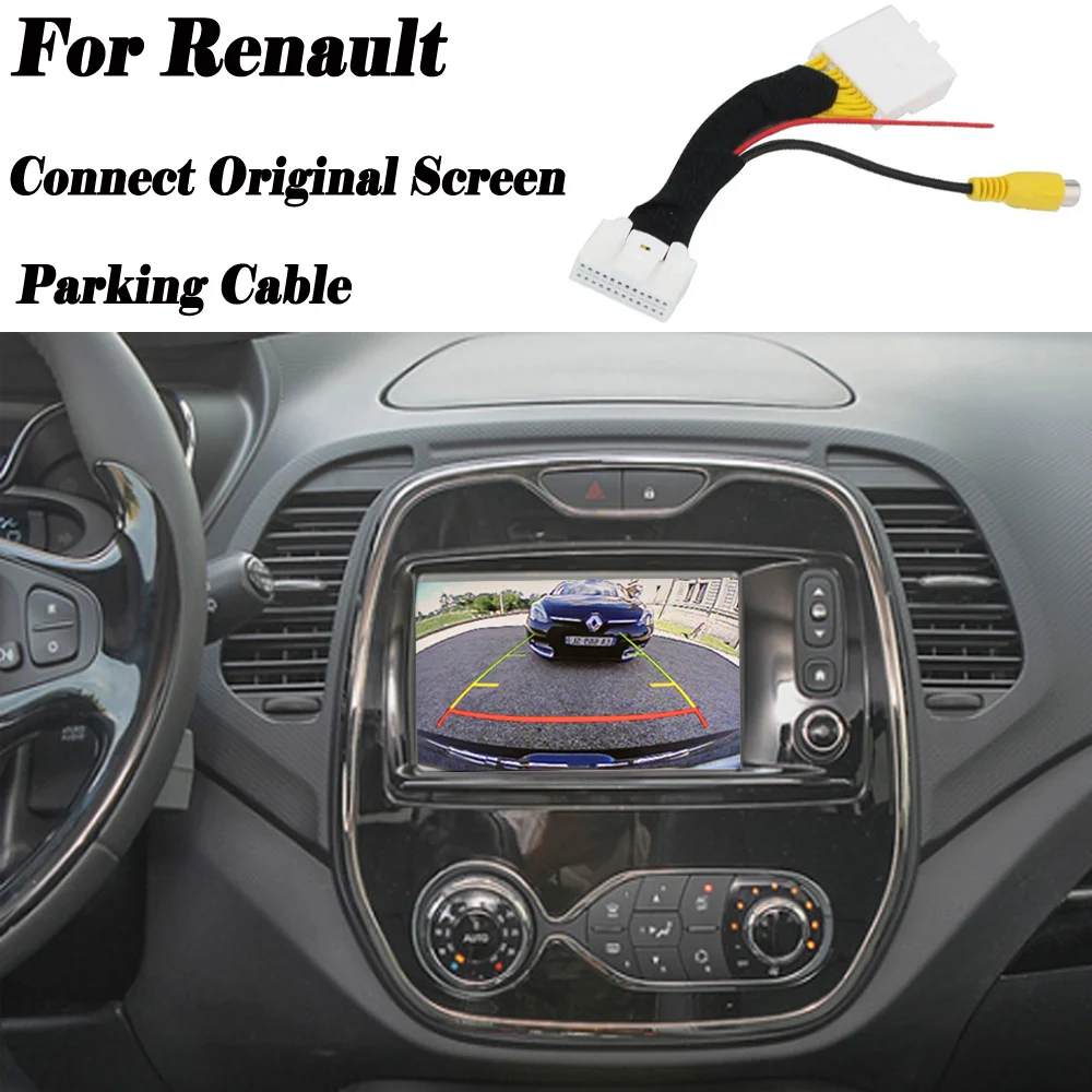 24pins провод разъема RCA для Renault подключения заводской Экран/Резервное копирование парковки заднего вида Камера кабель адаптера