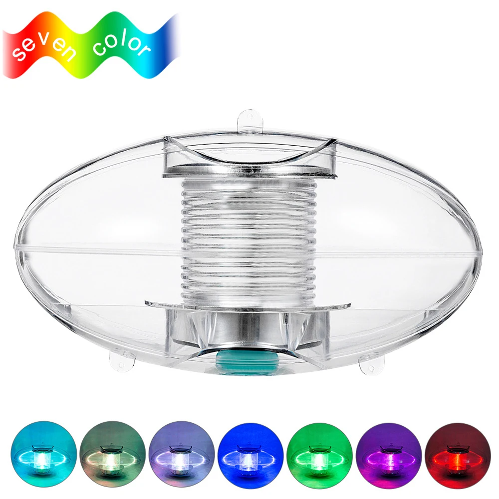 Светодиодный светильник на солнечной батарее 7 цветов сменный плавающий для