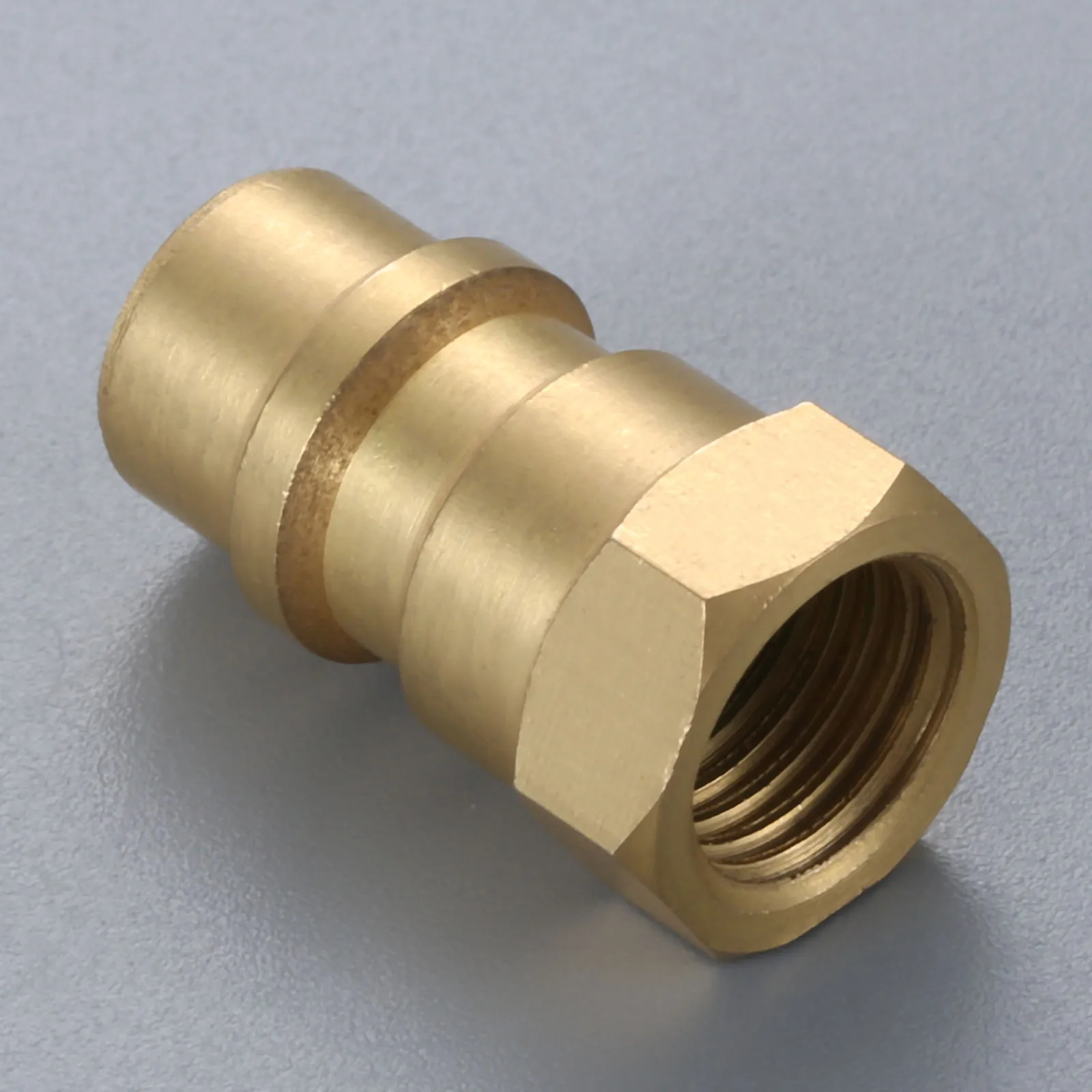 Переходник R12 на R134A латунный клапан с резьбой 1/4 &quotSAE Female 8v1 Female|Установки для