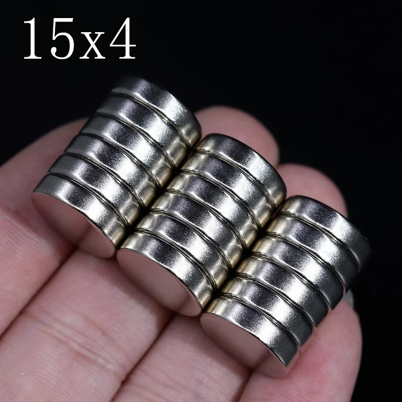

New 5/10/20/50PCS15x4 Neodymium Magnet 15mm X 4mm N35 NdFeB Round Super Powerful Magnet