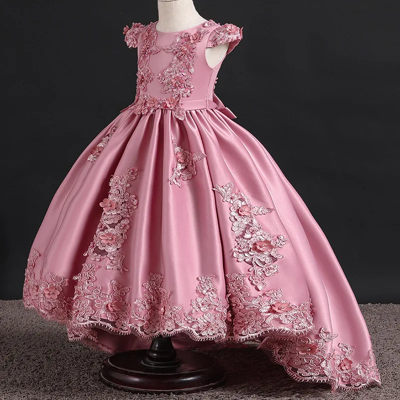 Высококачественные платья для маленьких девочек красное нарядное бальное