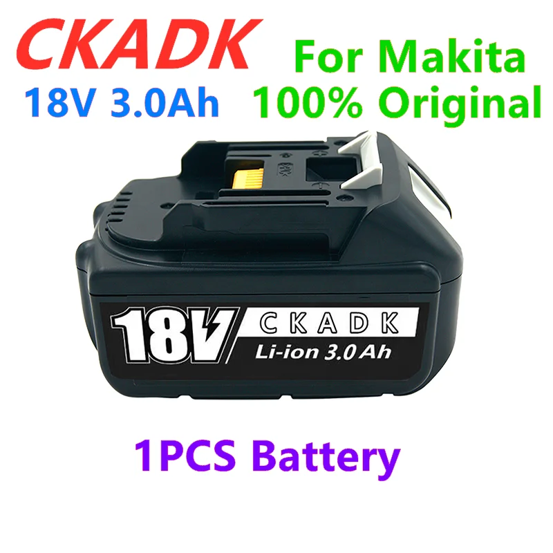 

Аккумуляторная батарея BL1860, 18 в, 3000 мАч, литий-ионная батарея для Makita 18 в, аккумулятор BL1840, BL1850, BL1830, BL1860B, LXT 400 с зарядным устройством