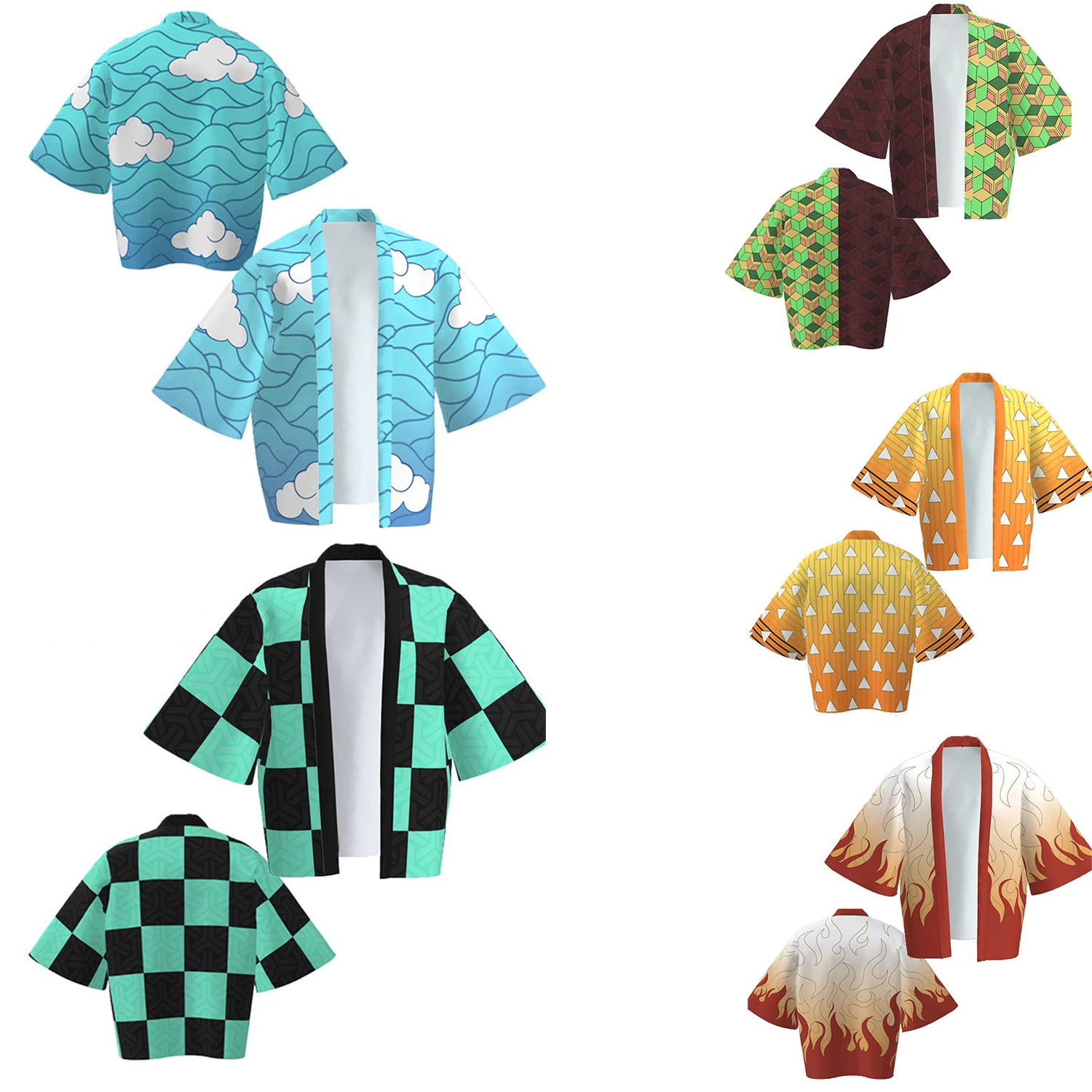 

Популярное пальто с аниме рассекающим демонов кардиган детская мультяшная одежда для косплея топы для родителей и детей Новинка 2022 детская...