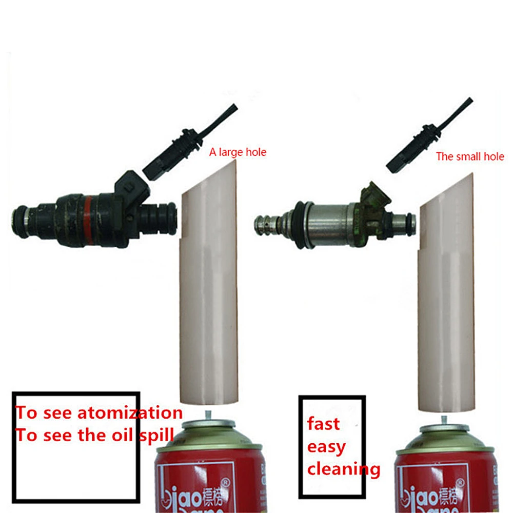 Инжектор топлива автомобиля инструмент для очистки с 2 насадками|Топливный