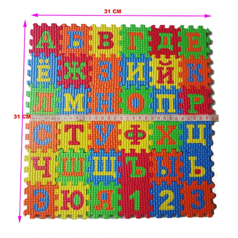 

36PCS Kids Puzzles Toys EVA Foam Mat Alphabet Letters Numbers Puzzle Children Intelligence Development 20*15cm