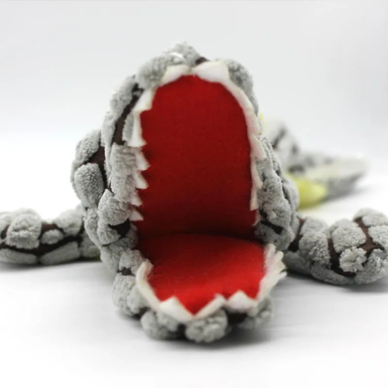 Пищалка для собак плюшевые игрушки гофрированная плюшевая игрушка-крокодил без