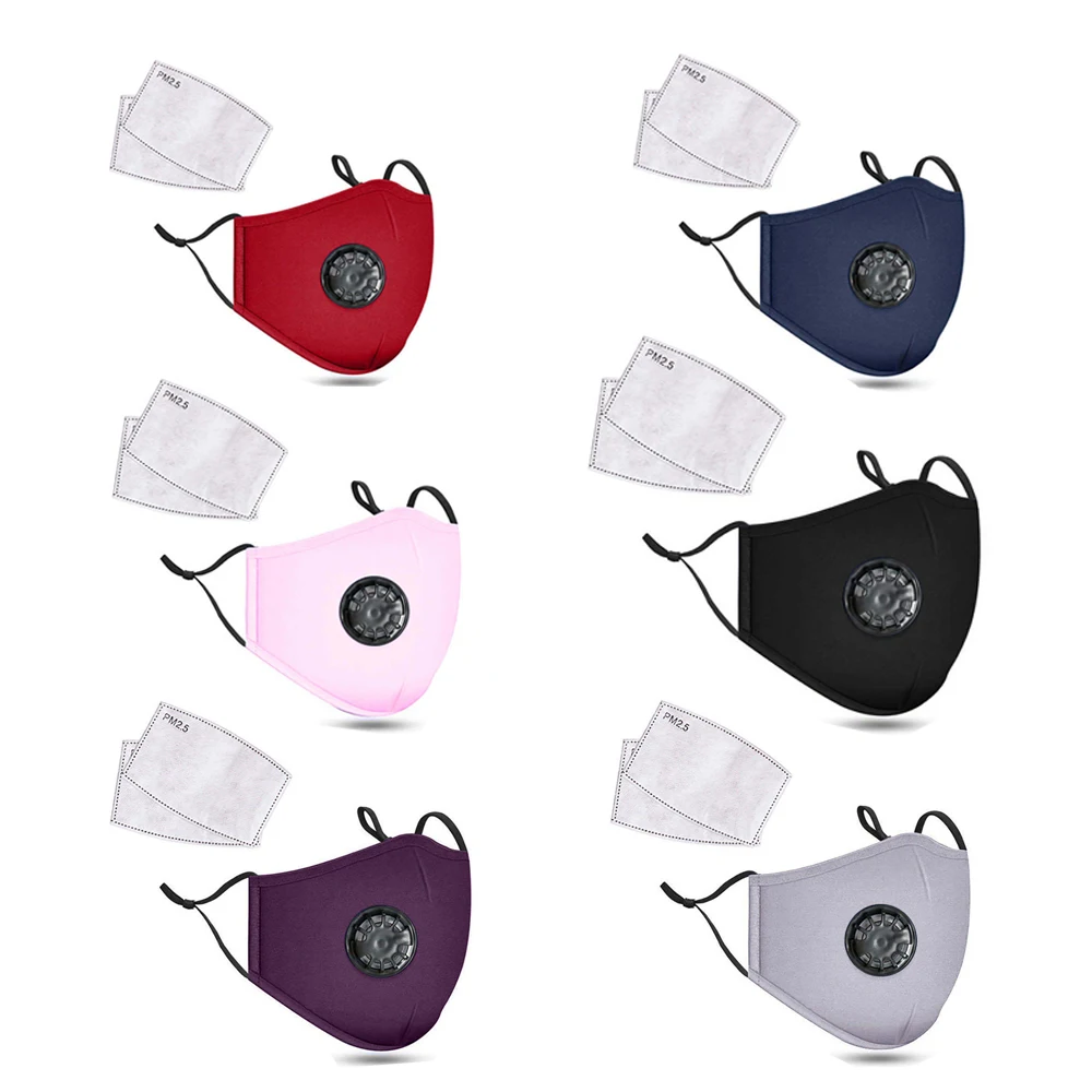 Респиратор PM2.5 многоразовый для защиты от загрязнений моющаяся хлопковая маска