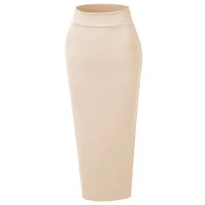 

13 Colors New Fashion Women Sexy Pink Yellow Bandage Skirt Elastic Elegant Pencil Skirts 78cm