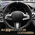 Вышивка Alcantara чехол рулевого колеса автомобиля для BMW M-Sport G30 G31 G32 G20 G21 G14 ручного шитья поддержка по индивидуальному заказу