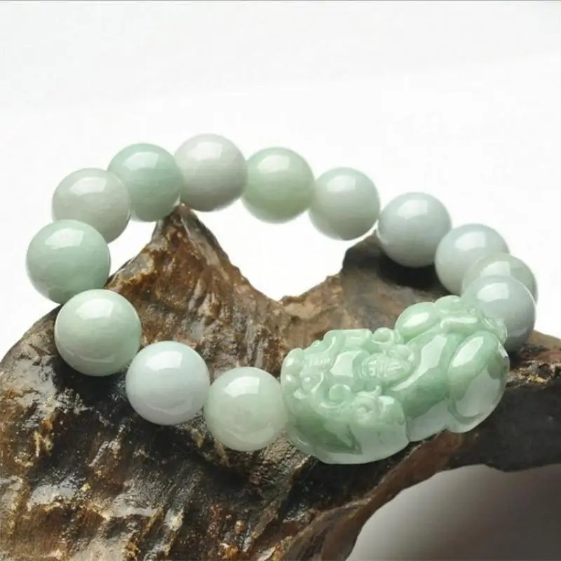 

Китай, ручная гравировка Jadeite pi xiu, Круглый браслет с бусинами