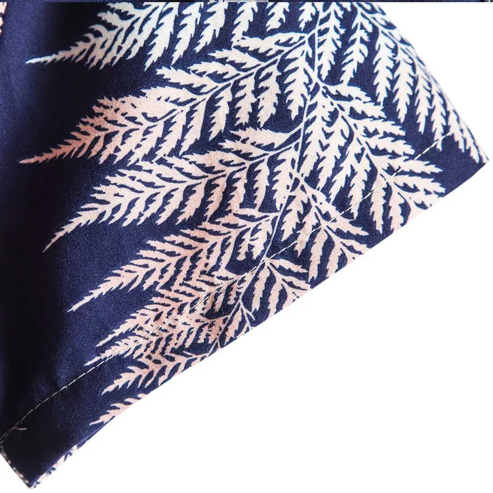 

DEVIL KING Men's New Hawaiian Style Short Sleeved Printed Shirt