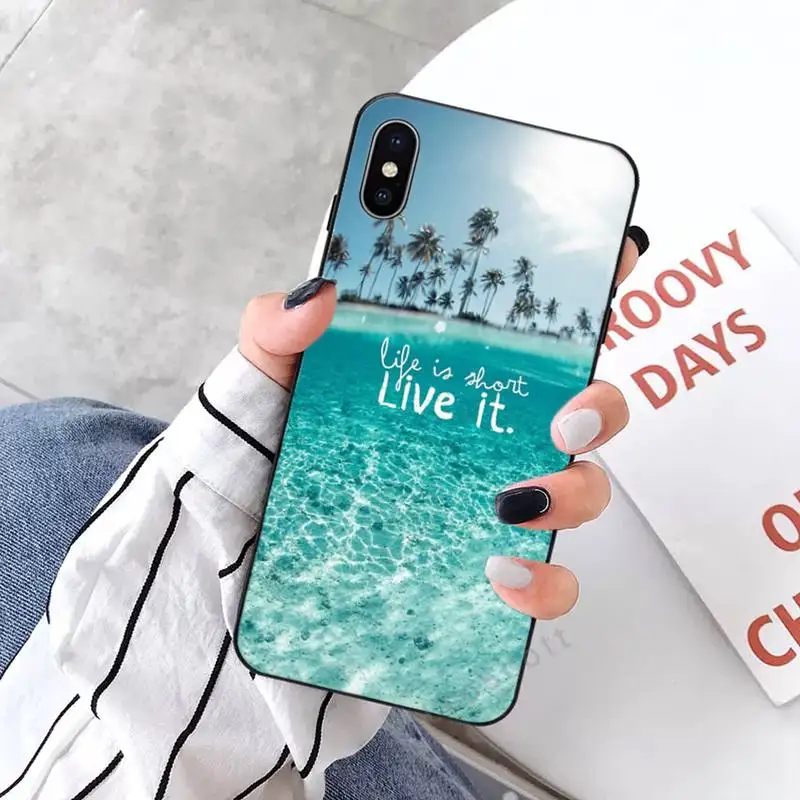

Travel mountain sea beach quotes Phone Case for iPhone 11 12 mini pro XS MAX 8 7 6 6S Plus X 5S SE 2020 XR