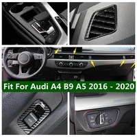 lapetus rear trunk door control button air ac vent gear shift head transmission cover trim for audi a4 b9 a5 2016 2020