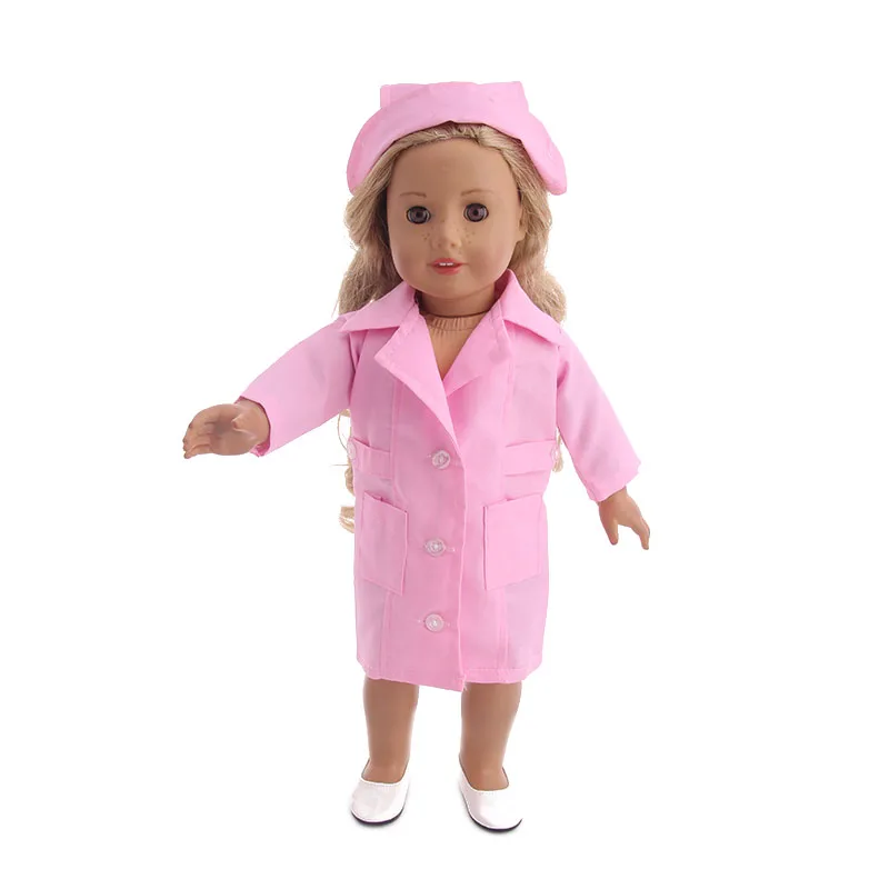 Doctor\Nurse Uniform Medical Accessories For 18Inch American Nenuco &amp43Cm ReBorn Baby Doll Our Generation Girl Toys Clothes | Игрушки и