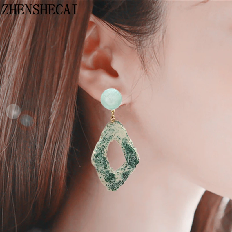 2019 разноцветные Bijoux шикарные каменные серьги в форме капли для женщин эффектные