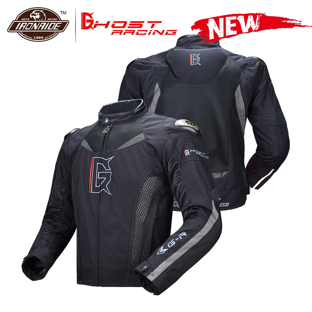 GHOST RACING мотоциклетная куртка мужская водонепроницаемая куртка Linner Moto куртка для верховой езды дышащая мотоциклетная одежда с защитой шеи