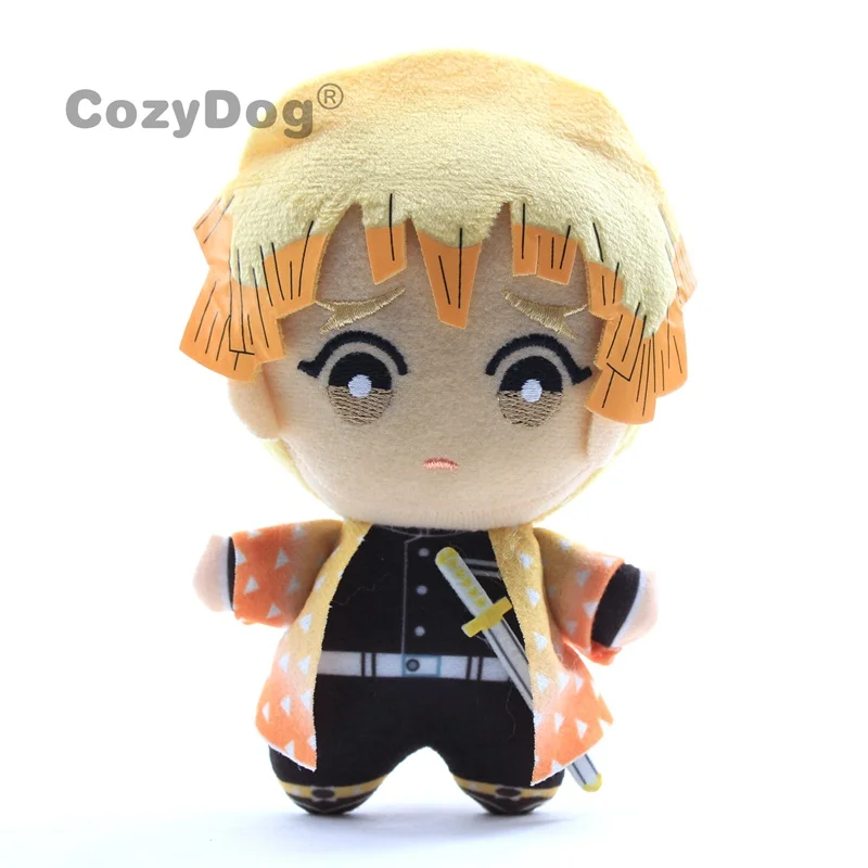 

16 CM Anime Demon Slayer Agatsuma Zenitsu Figures Toys Peluche Kawaii Bag Keychain Pendant Women Kids Birthday Party Gift